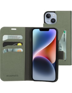 Mobiparts Classic Wallet Case Apple iPhone 14 Stone Green