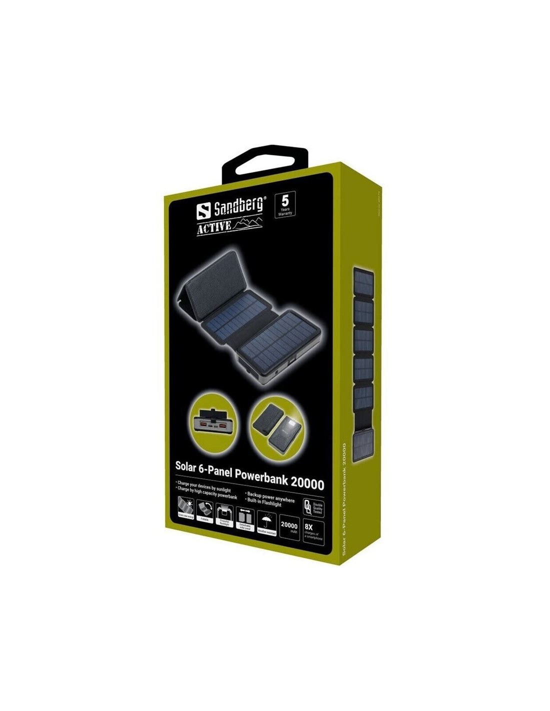 Sandberg Solar 6-panel powerbank 20000 Powerbank