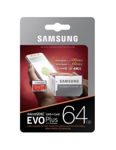 SAMSUNG EVO Plus 64GB microSD + adapter