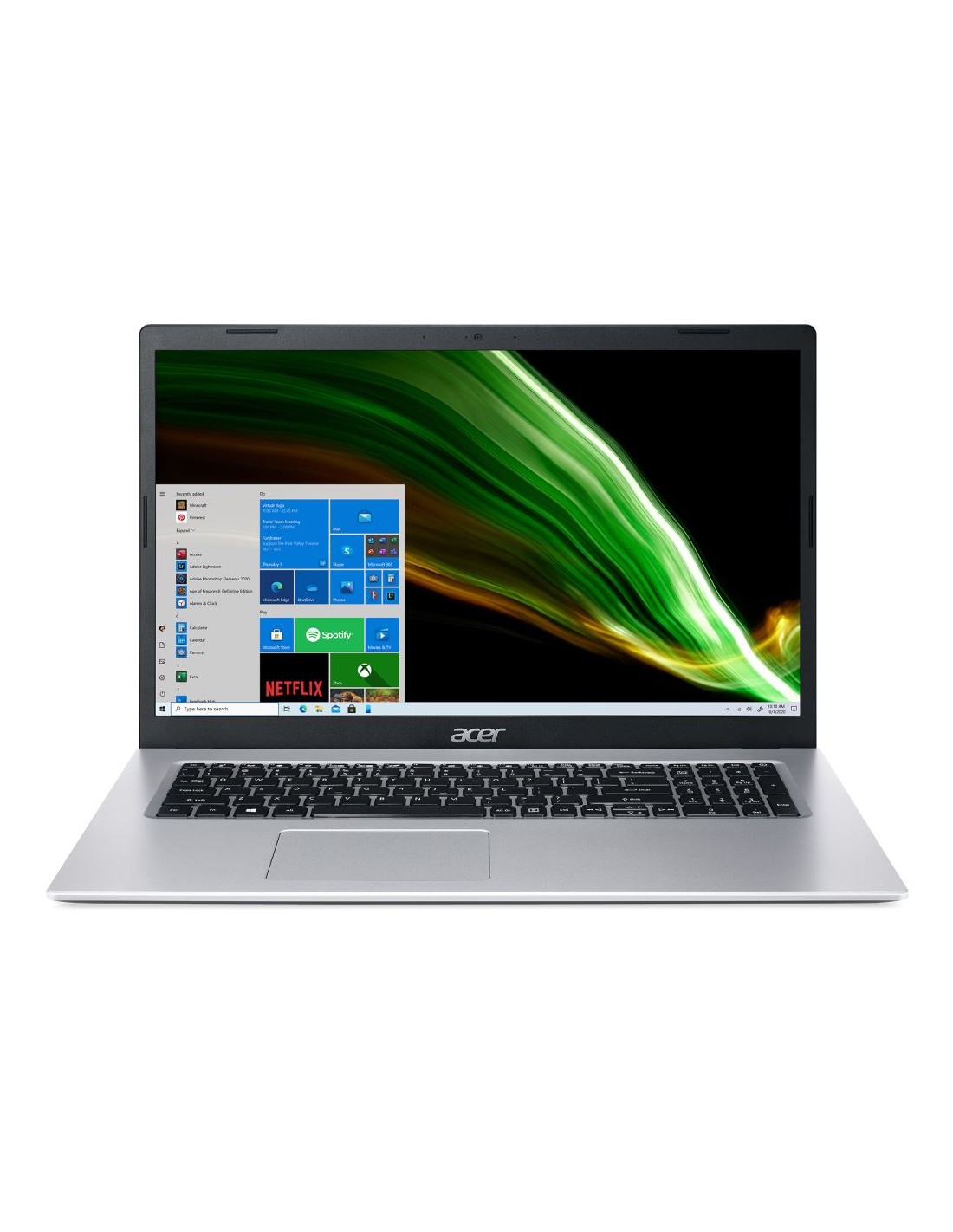 Aspire 3 A317-53-52XA - 17.3i FHD/i5-1135G7/8GB/512GB SSD/Iris Xe Graphics/Silver/No ODD/Qwerty//Win11 Home