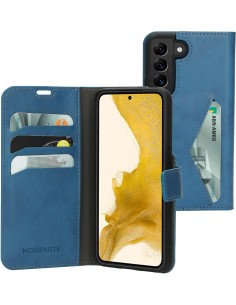 Mobiparts Classic Wallet Case Samsung Galaxy S22 Steel Blue