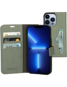 Mobiparts Classic Wallet Case Apple iPhone 13 Pro Stone Green