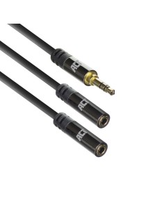 ACT AC3620 audio kabel 0,15 m 3.5mm 2 x 3.5mm Zwart 2