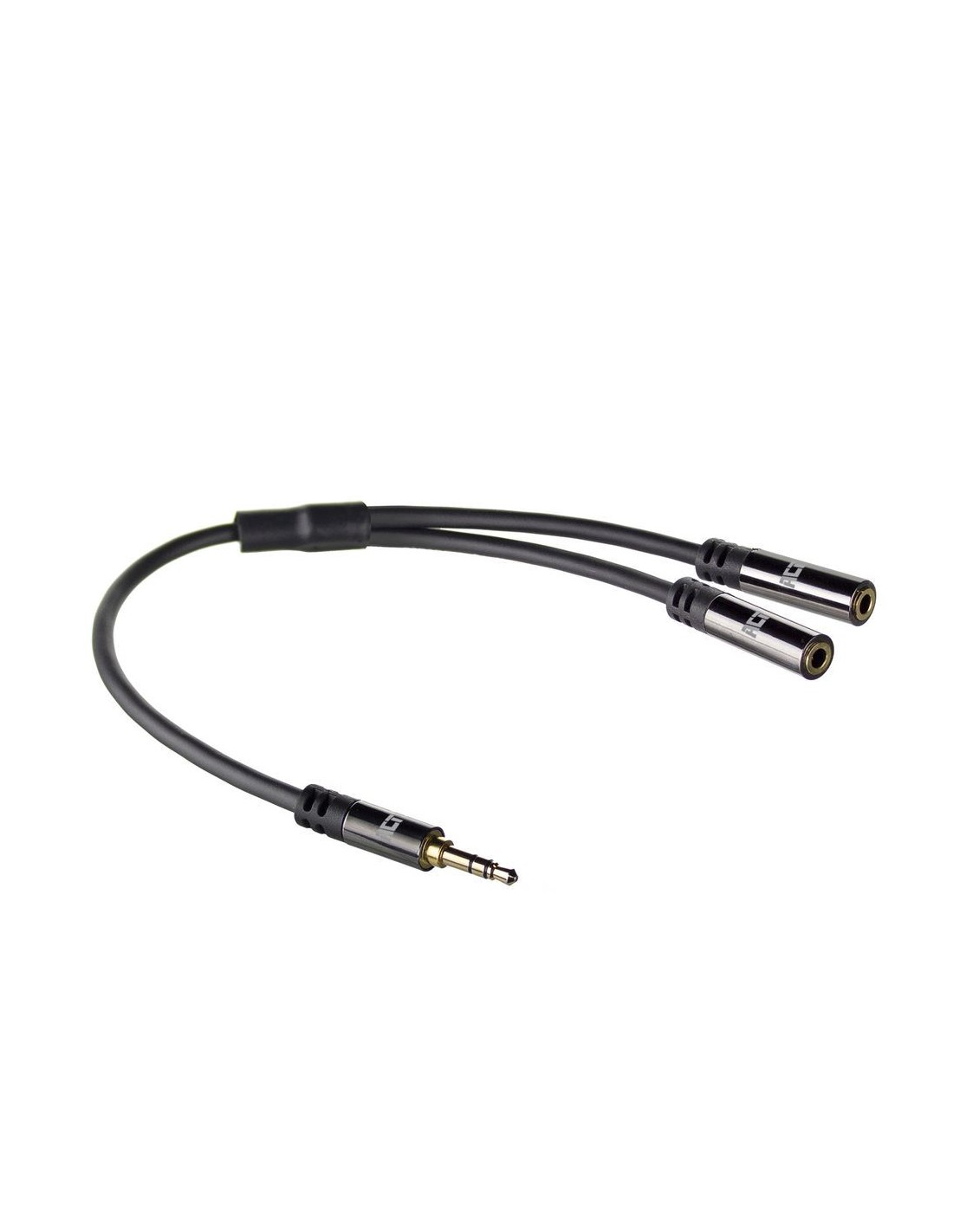ACT AC3620 audio kabel 0,15 m 3.5mm 2 x 3.5mm Zwart