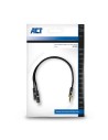 ACT AC3620 audio kabel 0,15 m 3.5mm 2 x 3.5mm Zwart