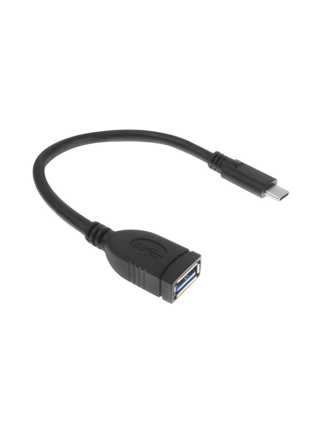 ACT AC7340 USB-kabel 0,2 m USB 3.2 Gen 1 (3.1 Gen 1) USB C USB A Zwart