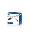 ACT AC1525 tussenstuk voor kabels USB Type-C SATA 7-pin + 15pin Zwart