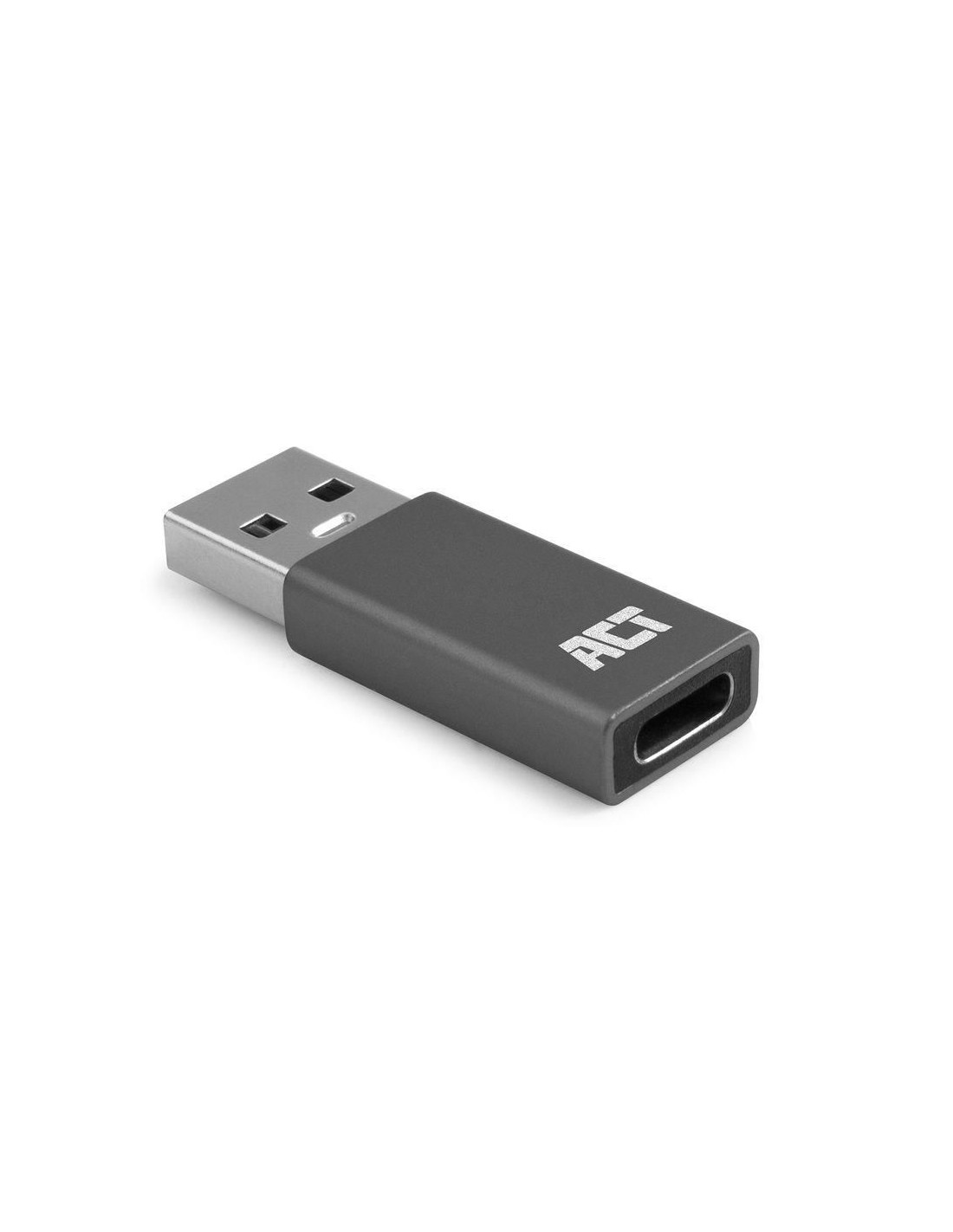 ACT AC7375 tussenstuk voor kabels USB Type-C USB Type-A Grijs