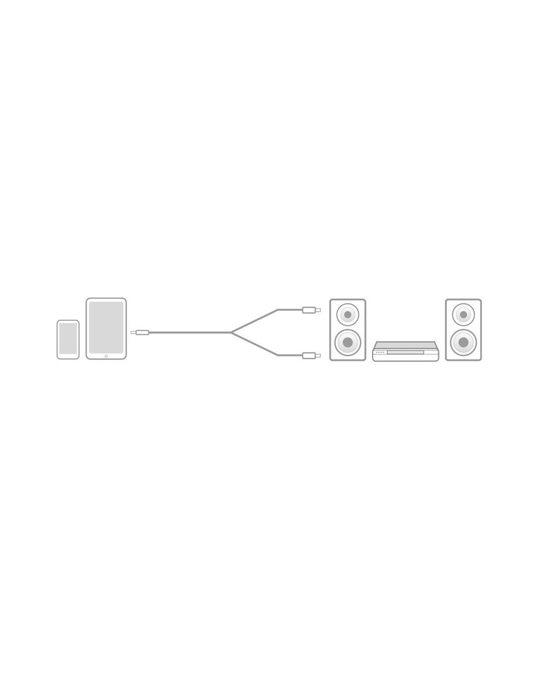 ACT AC3607 audio kabel 5 m 2 x RCA 3.5mm Zwart