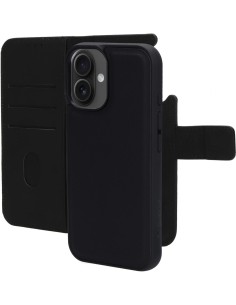 Mobiparts Leather 2 in 1 Wallet Case Apple iPhone 16 Black 2