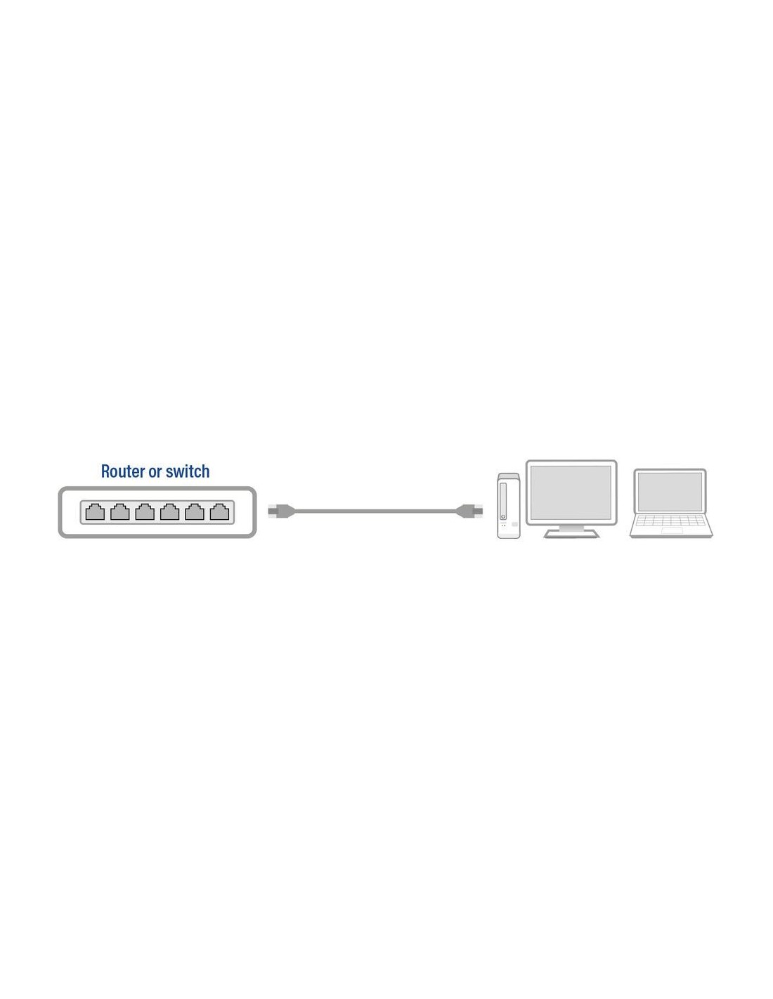 ACT AC4010 netwerkkabel Zwart 10 m Cat6 U/UTP (UTP)