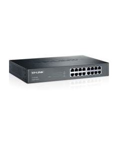 TP-LINK TL-SG1016D Unmanaged Gigabit Ethernet (10/100/1000) Zwart