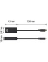 ACT AC7305 video kabel adapter 0,15 m USB Type-C HDMI Type A (Standaard) Zwart
