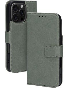 Mobiparts Classic Wallet Case Apple iPhone 16 Pro Stone Green (MagSafe Compatible) 2
