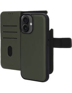 Mobiparts Leather 2 in 1 Wallet Case Apple iPhone 16 Green
