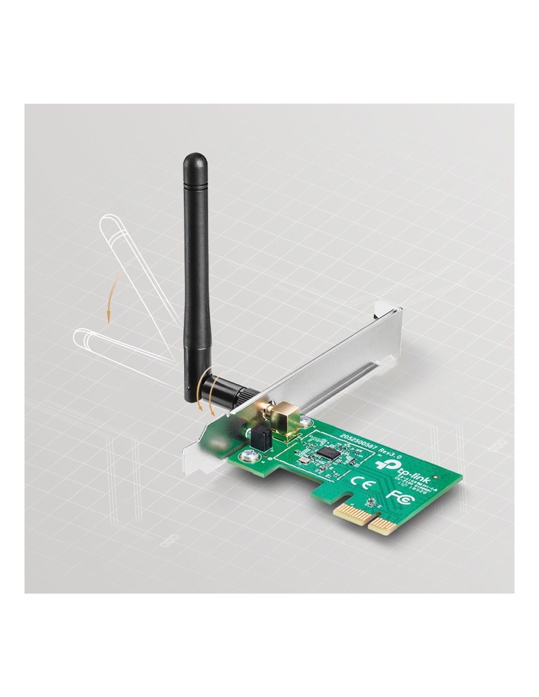 TP-LINK 150Mbps Wireless N PCI Express Adapter Intern WLAN 150 Mbit s