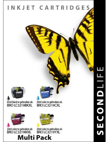 SecondLife - Multipack Brother LC 3217 / 3219 XL BK  C  M en Y