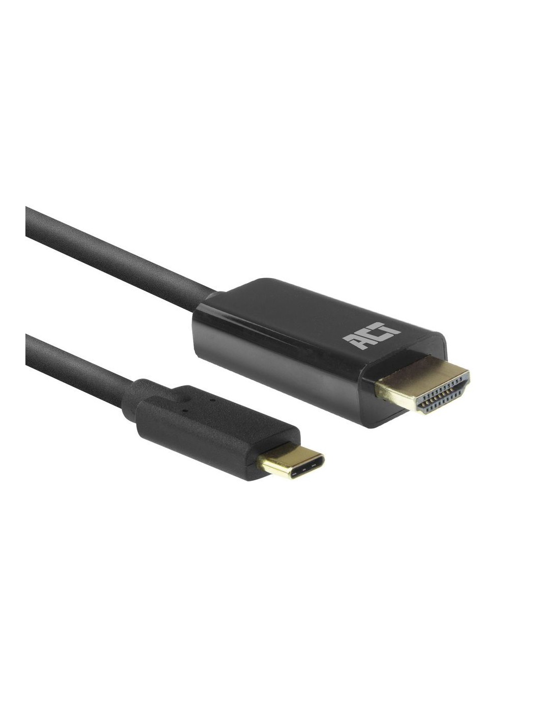ACT AC7315 video kabel adapter 2 m USB Type-C HDMI Type A (Standaard) Zwart