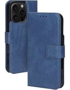 Mobiparts Classic Wallet Case Apple iPhone 16 Pro Steel Blue (MagSafe Compatible) 2