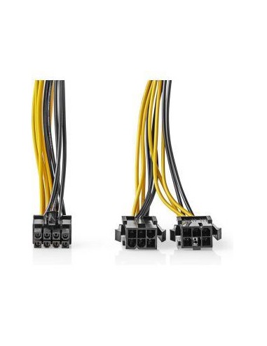 Interne Stroomkabel EPS 8-Pins Male - 2x PCI Express Female 0.15 m