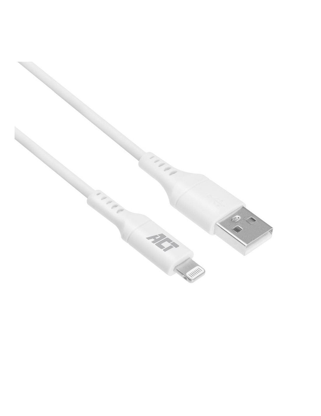 ACT AC3012 Lightning-kabel 2 m Wit