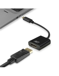 ACT AC7320 video kabel adapter 0,15 m USB Type-C DisplayPort Zwart