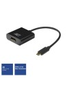 ACT AC7320 video kabel adapter 0,15 m USB Type-C DisplayPort Zwart