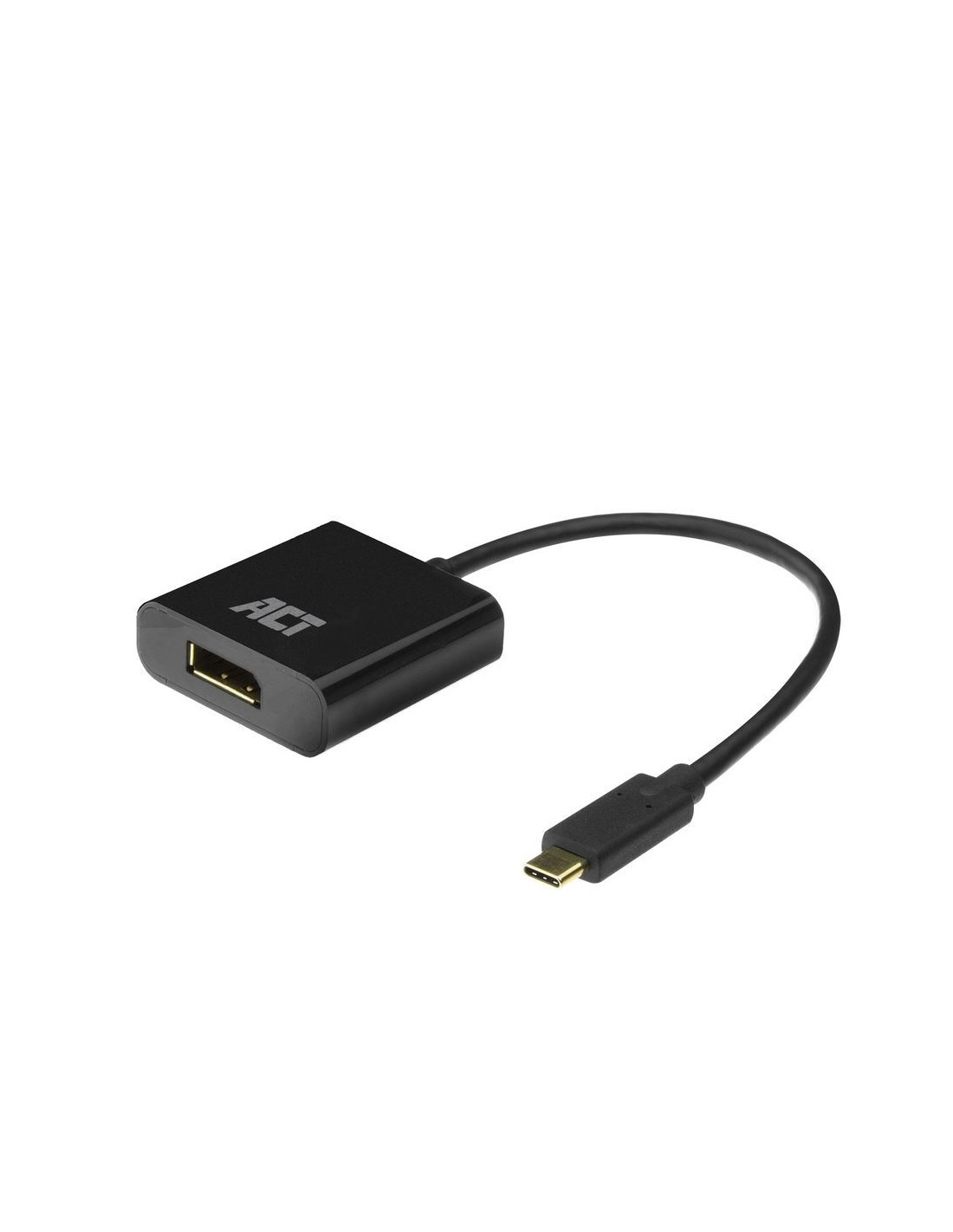 ACT AC7320 video kabel adapter 0,15 m USB Type-C DisplayPort Zwart