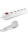 ACT AC2455 power uitbreiding 1,5 m 5 AC-uitgang(en) Binnen Wit