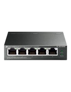 TP-LINK TL-SG105PE netwerk-switch Unmanaged L2 Gigabit Ethernet (10 100 1000) Power over Ethernet (PoE) Zwart
