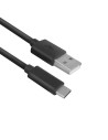 ACT AC7350 USB-kabel 1 m USB 2.0 USB C USB A Zwart
