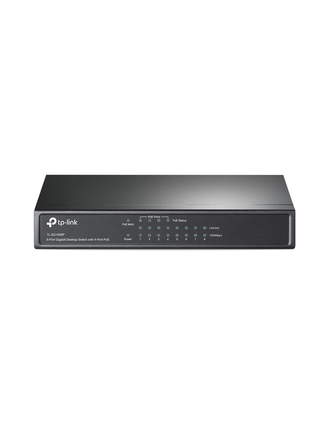 TP-LINK TL-SG1008P Gigabit Ethernet (10 100 1000) Power over Ethernet (PoE) Grijs
