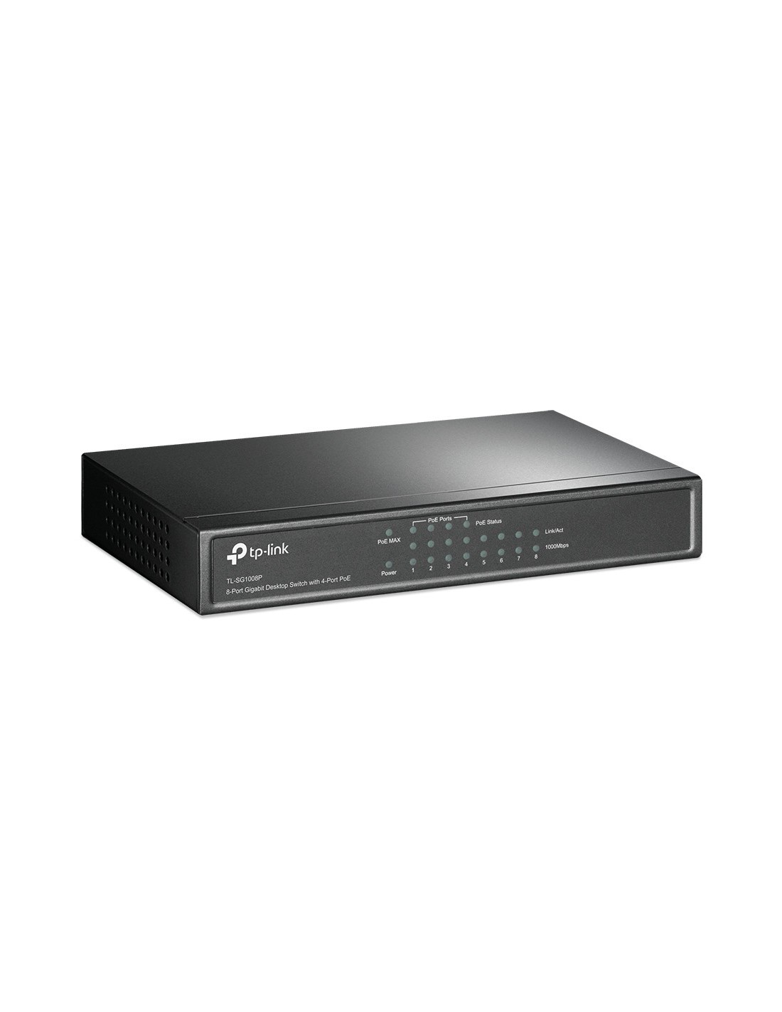 TP-LINK TL-SG1008P Gigabit Ethernet (10 100 1000) Power over Ethernet (PoE) Grijs