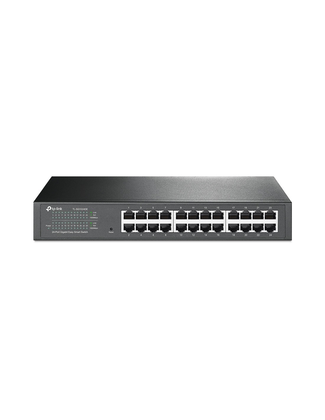 TP-LINK TL-SG1024DE Managed L2 Gigabit Ethernet (10 100 1000) Zwart