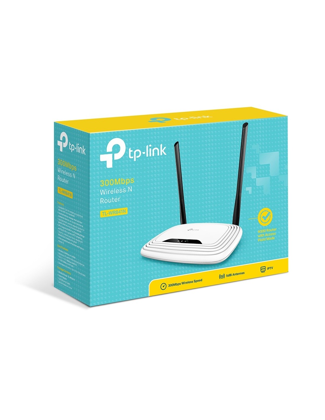 TP-LINK TL-WR841N draadloze router Fast Ethernet Single-band (2.4 GHz) Zwart, Wit