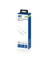 ACT AC3014 Lightning-kabel 1 m Wit