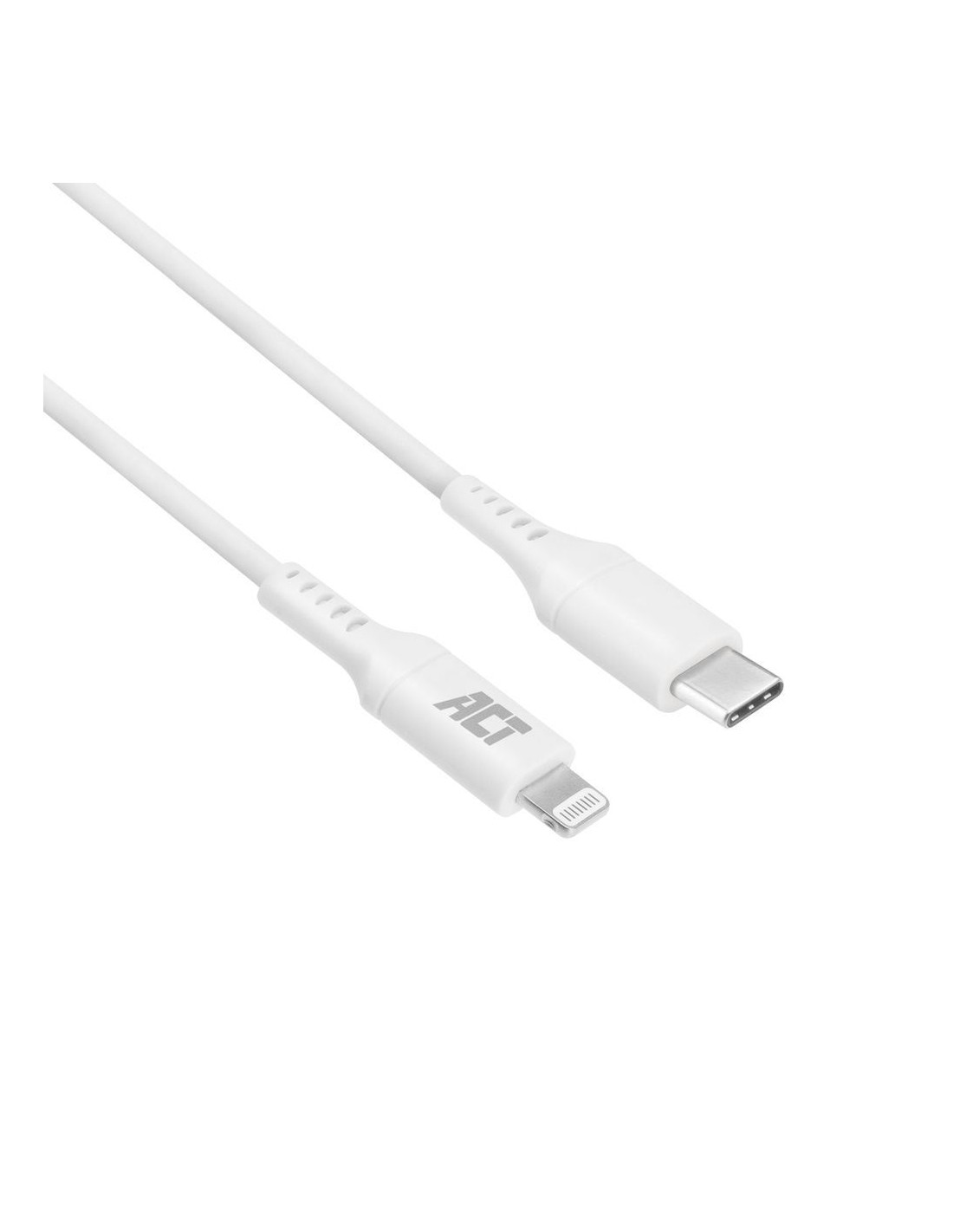 ACT AC3014 Lightning-kabel 1 m Wit