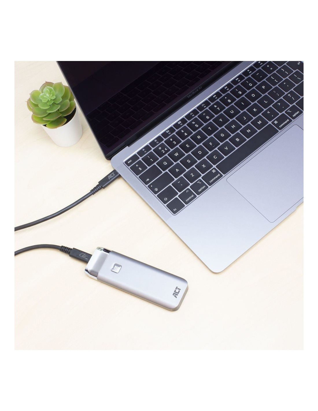 ACT AC7401 USB-kabel 1 m USB 3.2 Gen 1 (3.1 Gen 1) USB C Zwart