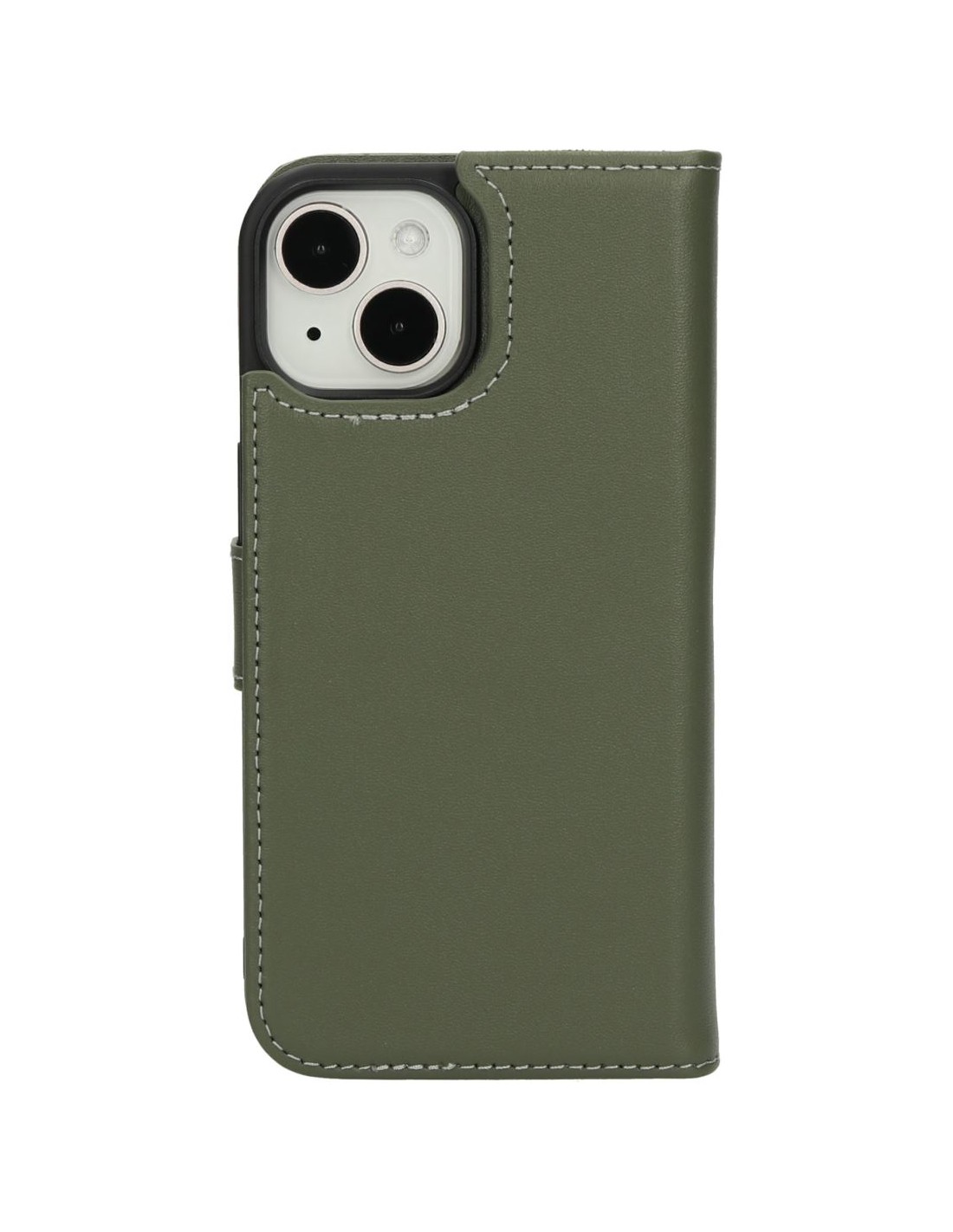 Mobiparts Leather 2 in 1 Wallet Case Apple iPhone 15 Green