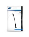ACT AC7380 audio kabel tussenstuk 0,11 m 3.5mm USB Type-C Zwart