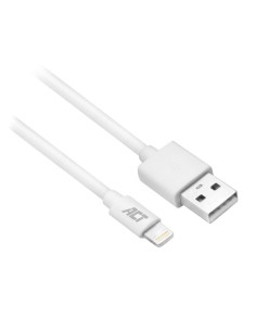 ACT AC3011 Lightning-kabel 1 m Wit