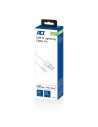 ACT AC3011 Lightning-kabel 1 m Wit