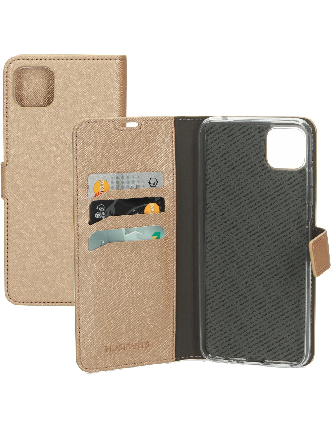 Mobiparts Saffiano Wallet Case Samsung Galaxy A22 5G (2021) Copper