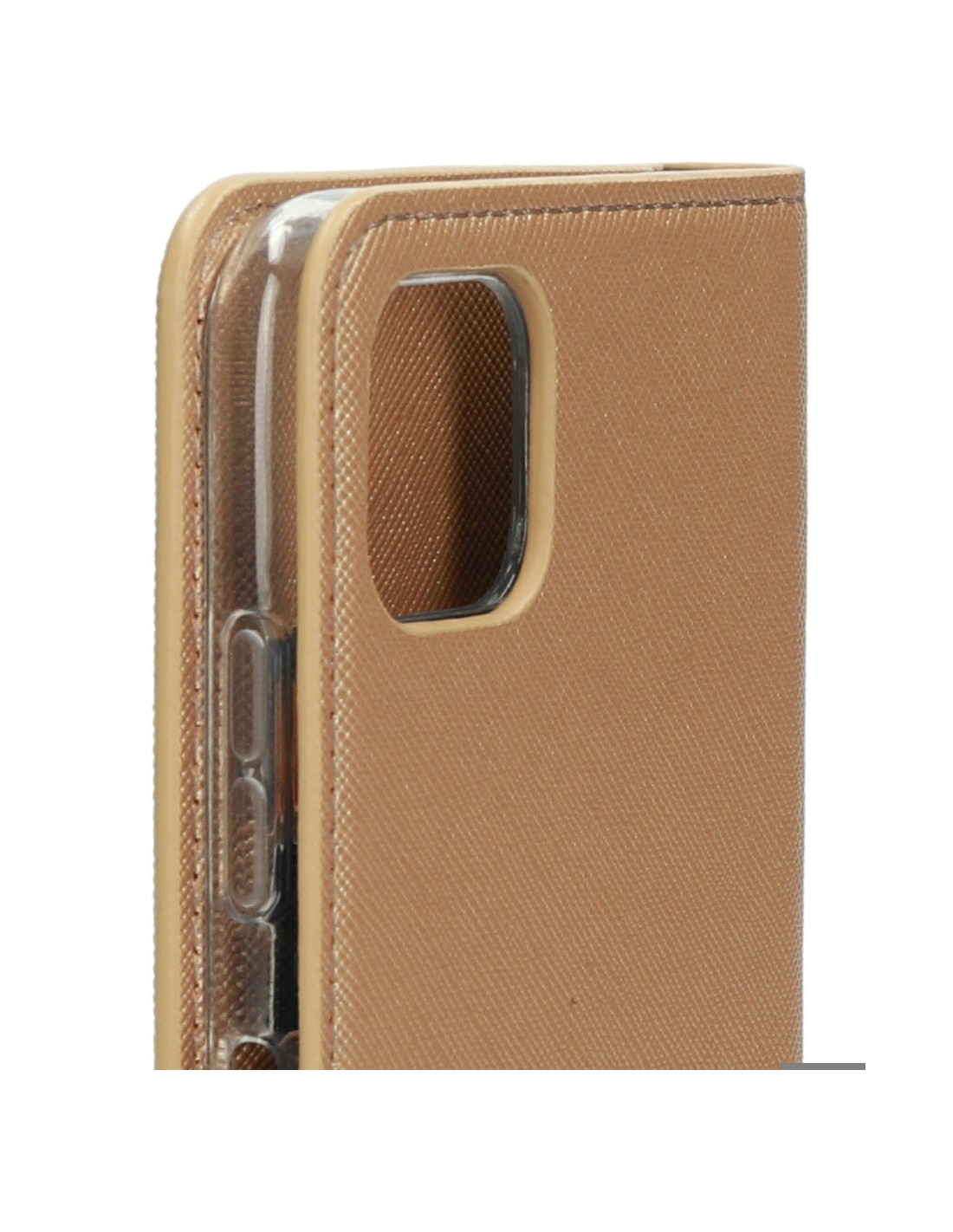 Mobiparts Saffiano Wallet Case Samsung Galaxy A22 5G (2021) Copper
