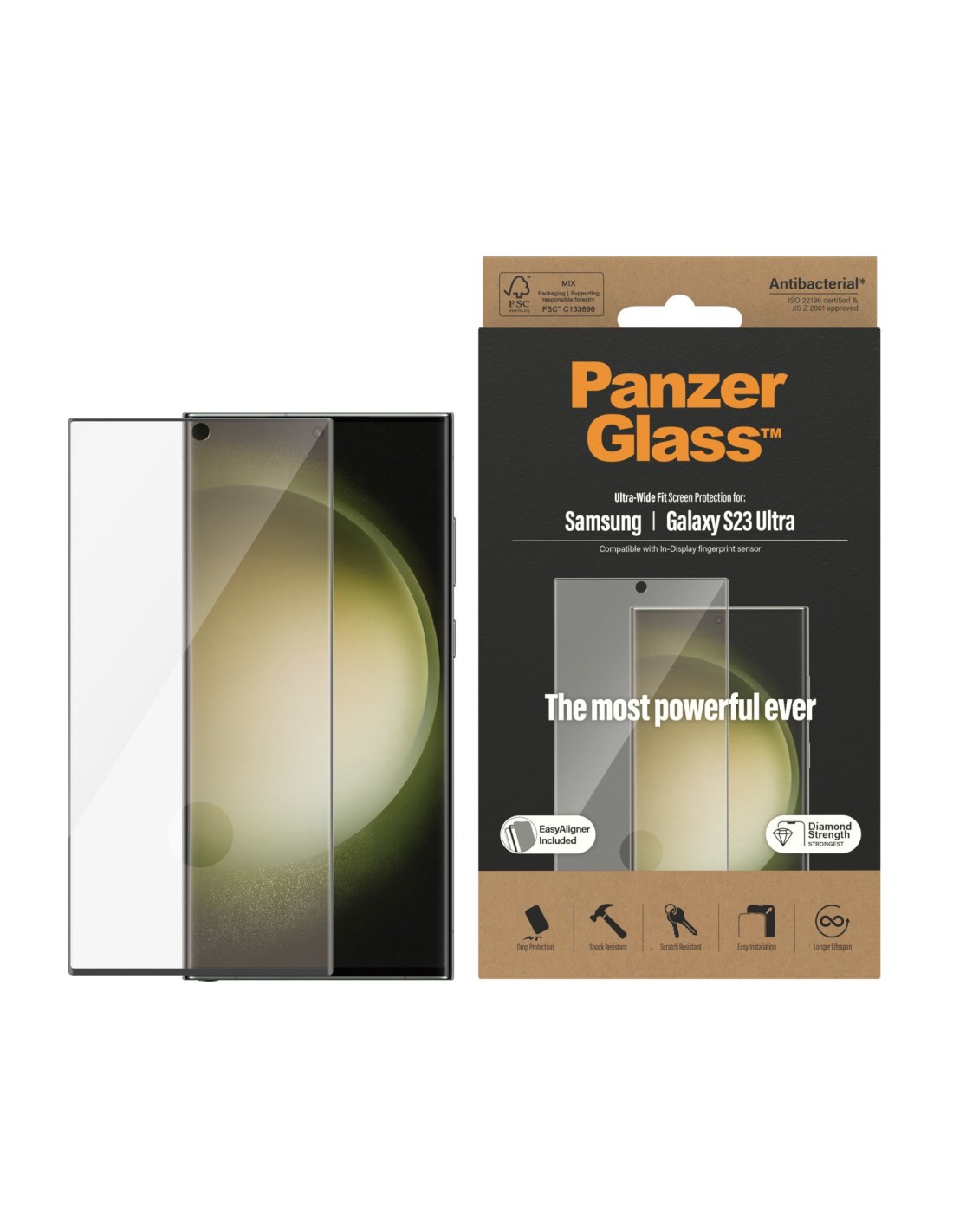 PanzerGlass Samsung Galaxy S23 Ultra UWF Super+ Glass AB with EasyAligner