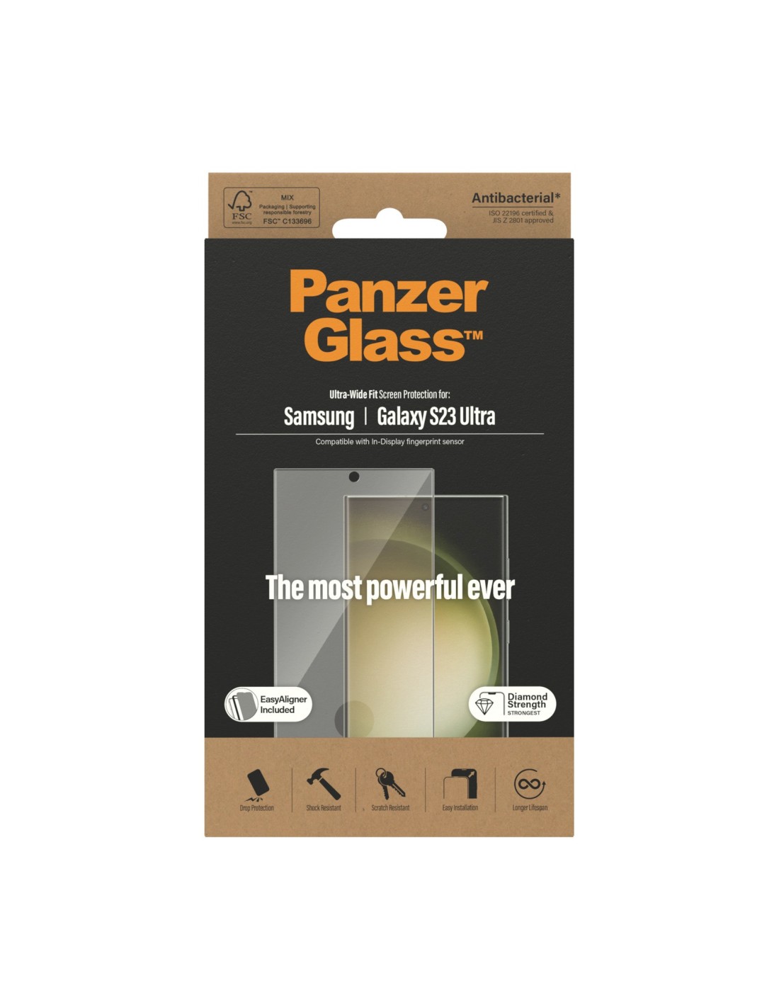 PanzerGlass Samsung Galaxy S23 Ultra UWF Super+ Glass AB with EasyAligner
