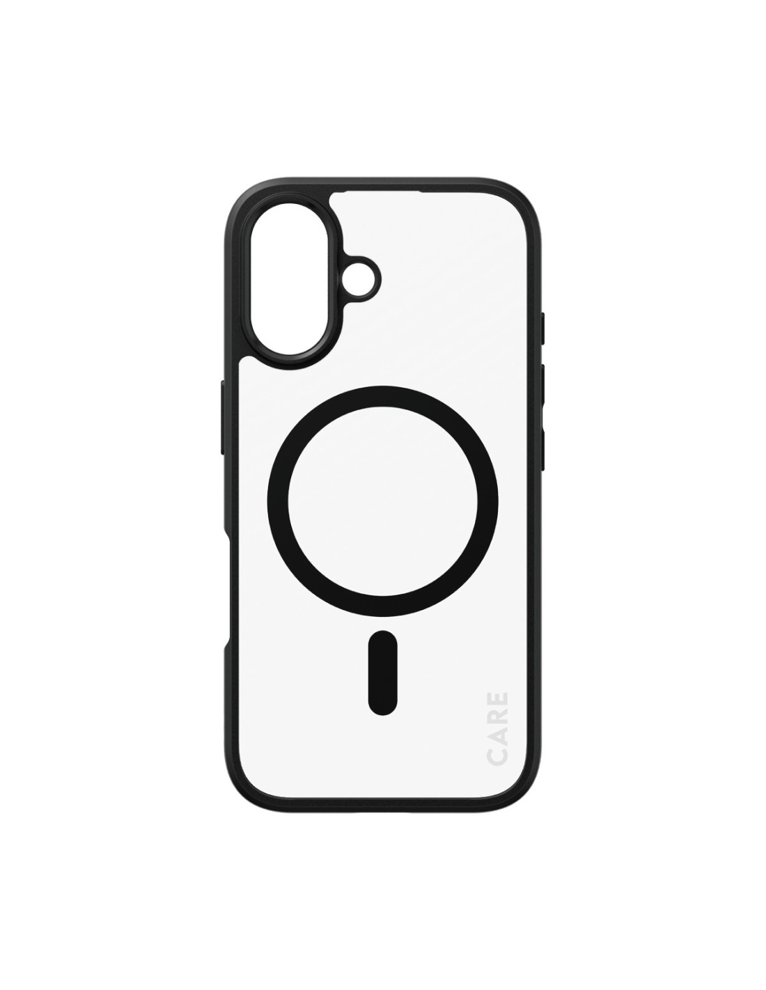 CARE by PanzerGlass Flagship Case Transparent Urban Combat w. Black Frame & MagSafe iPhone 16