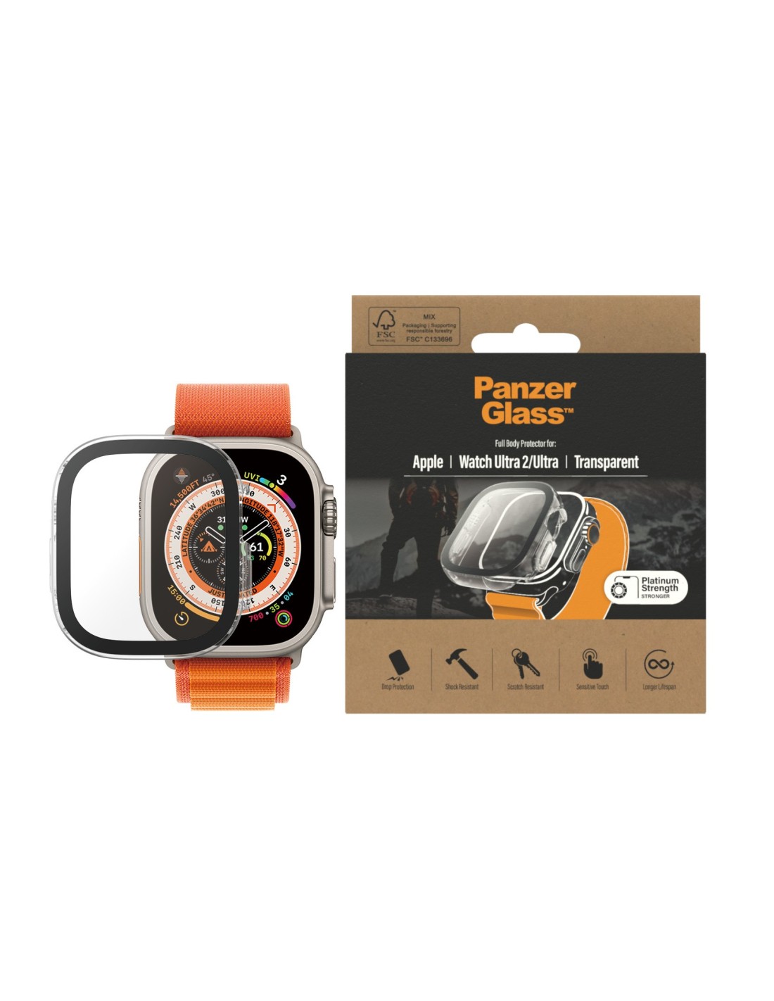 PanzerGlass Full Body Apple Watch Ultra 49 mm - Clear
