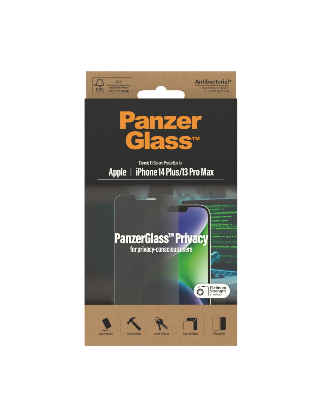 PanzerGlass Apple iPhone 14 Plus 13 Pro Max Privacy Glass