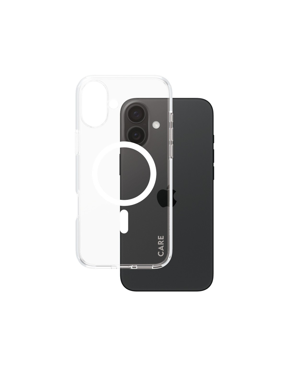 CARE by PanzerGlass Flagship Case Transparent Urban Combat w. White MagSafe iPhone 16 Plus